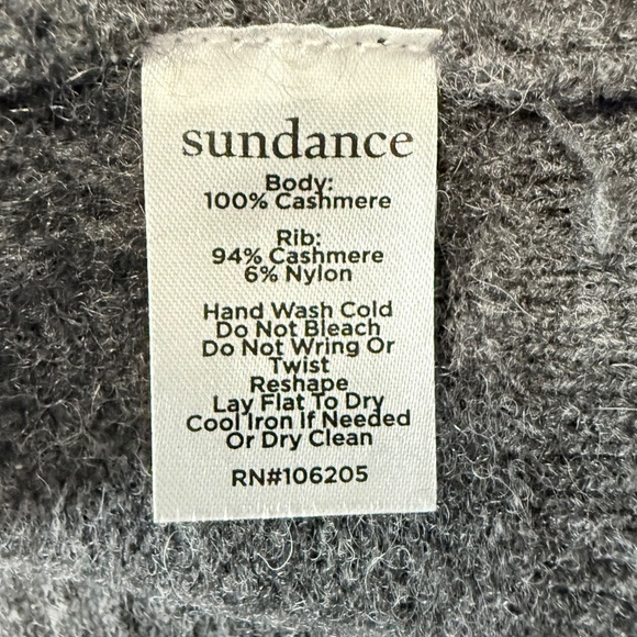 Sundance SONJA CASHMERE DRESS charcoal Size XL - Picture 9 of 9